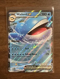 Wailord ex 016/084 Double Rare Pitch Black Pokemon Holo Near Mint - Image 1