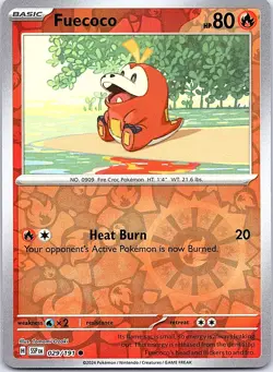 Fuecoco Surging Sparks 029/191 Common Pokemon Reverse Holo NM Pokemon Card - Image 1