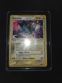 Pokemon Gyarados Holo Rare TCG Card 8/110 Holon Phantoms Delta Species 2006 - Image 2