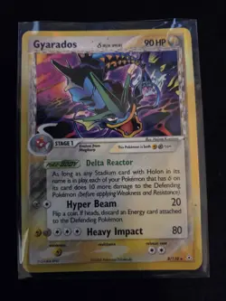 Pokemon Gyarados Holo Rare TCG Card 8/110 Holon Phantoms Delta Species 2006 - Image 4
