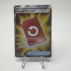 Pokemon Special Red Card 113/086 Chaos Rising Secret Rare Foil Full Art - Image 1