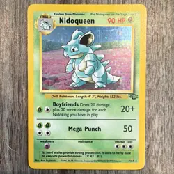 Wizards Pokemon TCG Nidoqueen Jungle 07/64 Holo Rare English Unlimited 90HP 1999 - Image 1