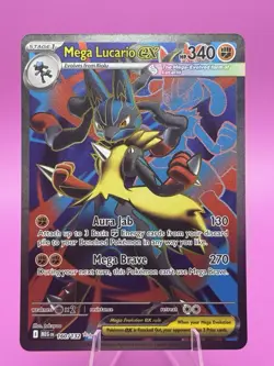 Pokemon TCG Mega Lucario EX 160/132, Mega Evolution, Near Mint Condition - Image 1