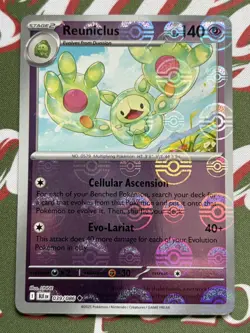 Pokemon TCG Reuniclus Pokeball Reverse Holo 039/086 Black Bolt NM-M Pack Fresh - Image 2