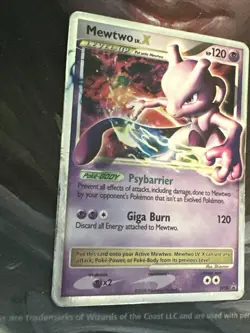 Pokemon TCG Mewtwo LV.X DP Black Star Promotional DP28 Holo Promo 1st Edition... - Image 2
