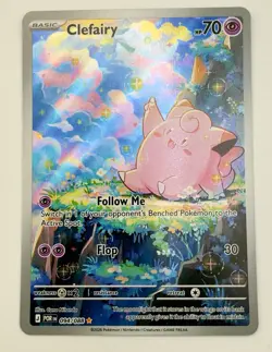 Pokemon TCG Clefairy 094/088 English NM Perfect Order IR Full Art Card - Image 2