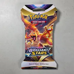Pokemon TCG: Sword & Shield-Brilliant Stars Sleeved Booster Pack (10 Cards) 820650809972 - Image 1