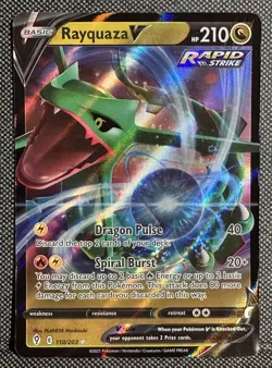 Rayquaza V Pokemon Evolving Skies Ultra Rare 110/203 | NM - Image 1