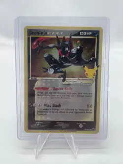 Pokemon TCG Greninja Gold Star SWSH144 - Celebrations Black Star Promo NM-LP - Image 1