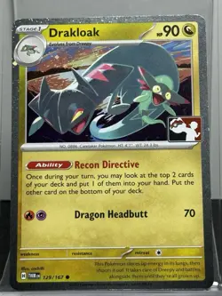 Drakloak 129/167 Play! Pokemon Prize Pack Cosmo Holo Near Mint NM - Image 1