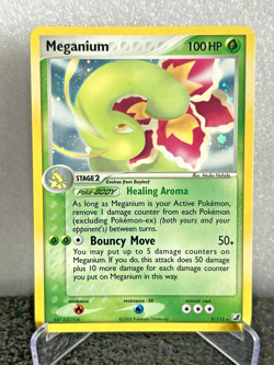 Meganium Reverse Holo EX Unseen Forces 9/115 Unlimited 2005 Pokemon TCG LP - Image 1