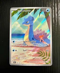 Pokemon TCG Misty's Lapras 194/182 Sv10 Destined Rivals Illus Rare Holo FA - Image 1