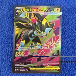 Pokemon TCG Mega Zeraora EX Ultra Rare Full Art Holo Pitch Black 098/084 - Image 1