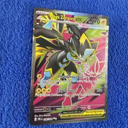 Pokemon TCG Mega Zeraora EX Ultra Rare Full Art Holo Pitch Black 098/084 - Image 2