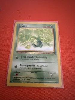 ODDISH - 63/82 - Team Rocket - Pokemon Card - LP - Image 1