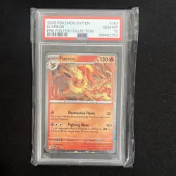 The Pokemon Company Flareon SV Promo Cards 167 Cosmos Holo English PSA 10 - Image 1