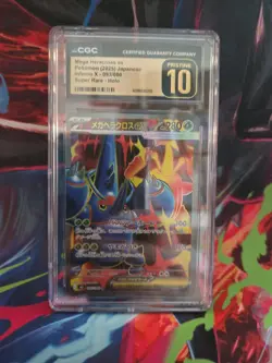 Pokemon CGC 10 PRISTINE Mega Heracross ex SR 2025 093/080 M2 Japanese - Image 1