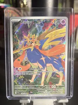 Pokemon TCG: Phantasmal Flames Zacian Full Art Illustration Rare 100/094 Holo NM - Image 1