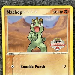 Vintage Pokemon Machop City Championships Promo 64/101 Hidden Legends LPTrading - Image 3