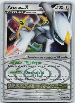 Arceus Lv.X 94/99 Holo Ultra Rare Arceus Pokemon HP - Image 1