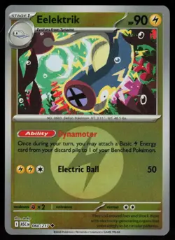 Eelektrik (Energy Symbol ) 060/217 Ascended Heroes Pokemon Reverse Holo NM - Image 1