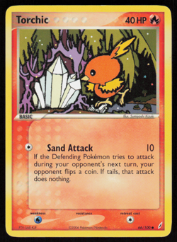 Torchic 66/100 Common Crystal Guardians Pokemon LP - Image 1