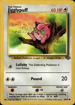 Pokemon Jungle #54/64 Jigglypuff Common - Image 1