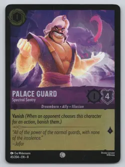 Disney Lorcana Cold Foil - Palace Guard - Spectral 45/204 - Reign of Jafar (8) - Image 1