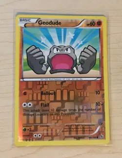 Pokemon TCG Geodude 45/106 Flashfire Reverse Holo NM Card - Image 1