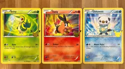 Pokemon JUMBO Snivy Tepig Oshawott Unova First Partner Pack Lot LP - Image 1