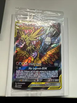 Sealed Moltres Zapdos Articuno TAG TEAM GX SM210 Promo Holo Pokemon TCG Card - Image 1