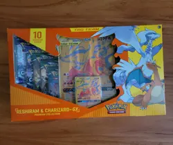 Pokemon TCG Reshiram & Charizard-GX Premium Collection Box 10 Packs 2021 - Image 2