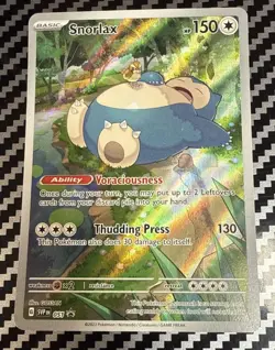 🔥 Pokemon TCG Snorlax 051 SV Scarlet & Violet 151 Promo Card Holo NM - Image 1