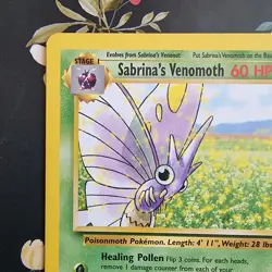 Sabrina's Venomoth 34/132 Gym Heroes NM Pokemon Rare TCG Card - Image 2