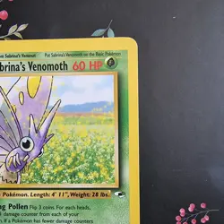 Sabrina's Venomoth 34/132 Gym Heroes NM Pokemon Rare TCG Card - Image 3