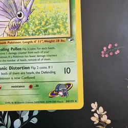 Sabrina's Venomoth 34/132 Gym Heroes NM Pokemon Rare TCG Card - Image 4