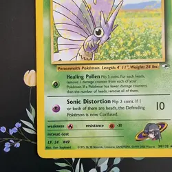Sabrina's Venomoth 34/132 Gym Heroes NM Pokemon Rare TCG Card - Image 5