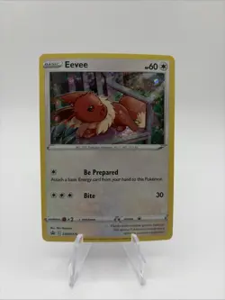 Pokemon TCG Sword & Shield Eevee SWSH175 Black Star Promo Cosmos Holo NM! - Image 1