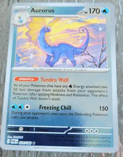 Pokemon TCG Aurorus 24/088 Rare Holo EN NM - Image 1