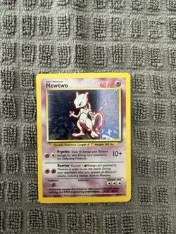 Pokemon TCG Mewtwo Base Set 10/102 Holo 1999-2000 Wizards Base Set Copyright... - Image 1