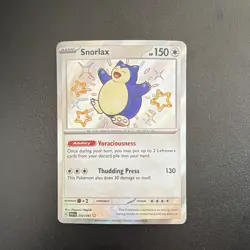 Pokemon TCG Snorlax 202/091 SV Paldean Fates Shiny Rare Holo Basic Eng 2024 - Image 1