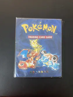 Pokemon Card WOTC 1999 Original Blue 4-Pocket Binder Collectors Album TCG - Image 1