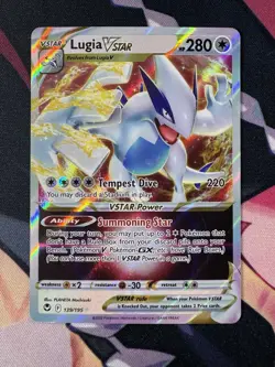 Lugia Vstar 139/195 Silver Tempest Ultra Rare Pokemon Card NM - Image 2