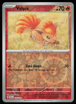 Vulpix 016/191 Common Surging Sparks Pokemon Reverse Holo Near Mint - Image 1