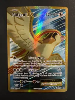 Pokemon TCG XY Evolutions Pidgeot EX Full-Art Ultra Rare Holo Card 104/108 - Image 1