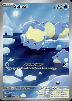Spheal 199 Surging Sparks Full Art Illustration Rare Near Mint Pokemon TCG - Image 1