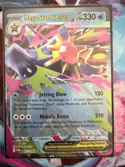 Mega Starmie ex 021/088 Double Rare Perfect Order Pokemon Holo NM - Image 1