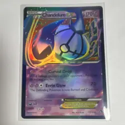 Chandelure EX 77/113 Black & White Legendary Treasures Ultra Rare DMG PL - Image 2
