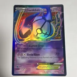 Chandelure EX 77/113 Black & White Legendary Treasures Ultra Rare DMG PL - Image 3