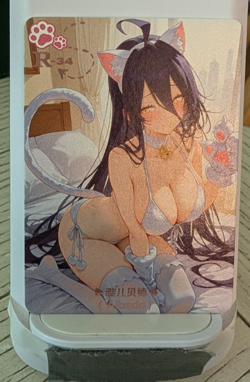 Albedo Overlord R-34 Velvety Desires Goddess Story Anime Waifu Card - Image 1